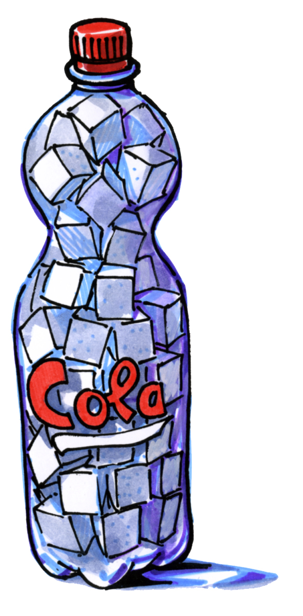 lahev cola s cukrem