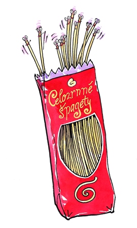 celozrnne spagety maly